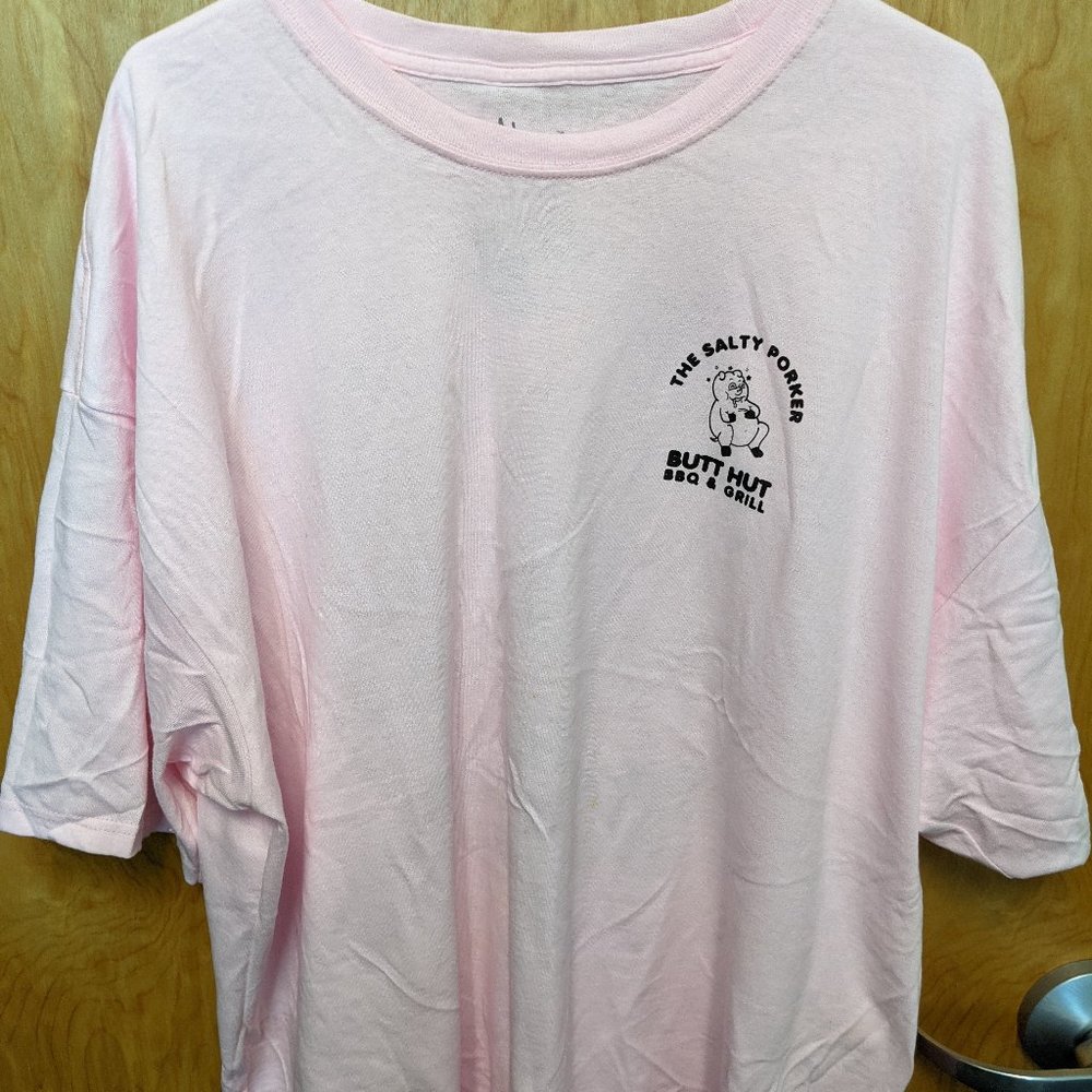 A-LAB UNCLE OINKER'S BBQ PINK T-SHIRT